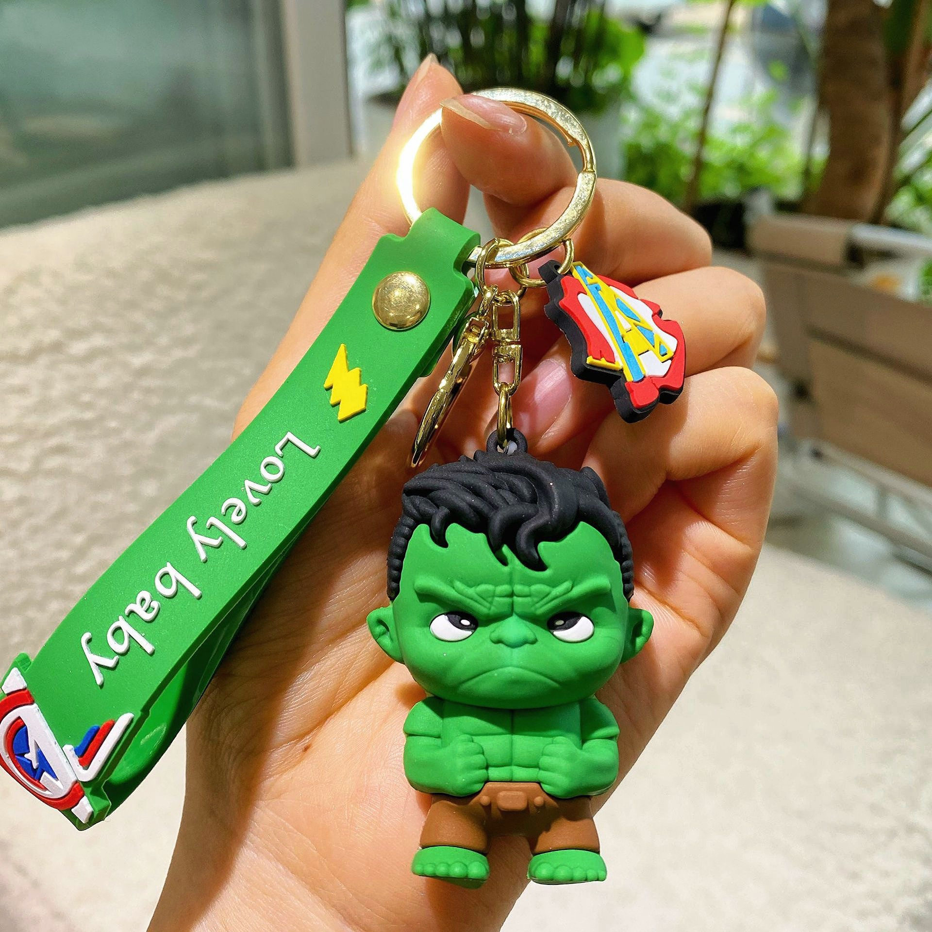 Car Accessories Girl - Avengers Heroes Silicone Keychain Spider Man