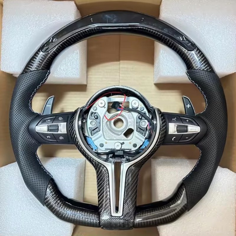 Car Accessories For Steering Wheel - LED Car Steering Wheel Carbon Fiber