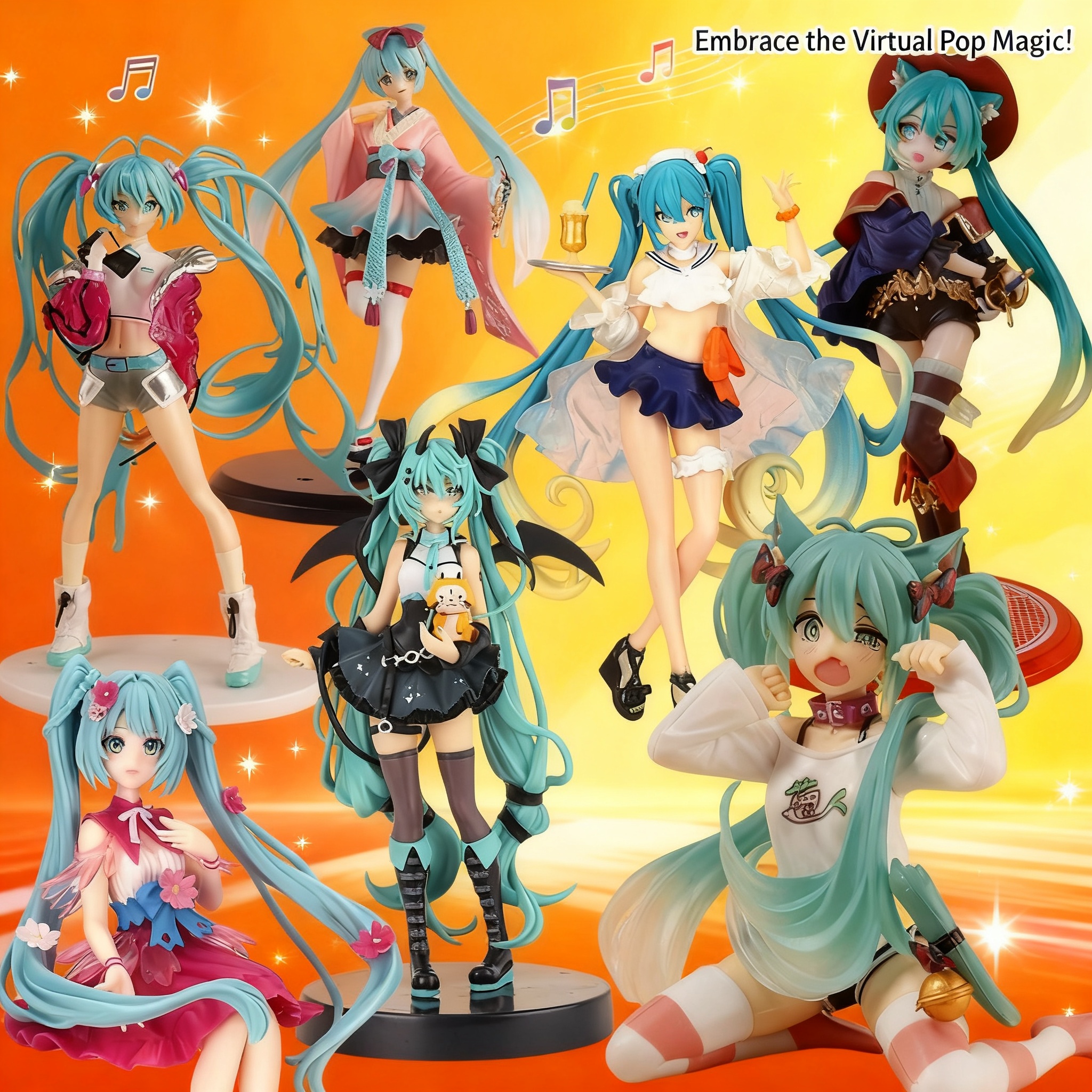 Car Accessories Girl - Hatsune Miku Anime Figure Cute Girl