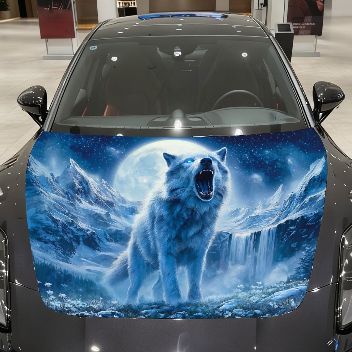 Winter Mountain Night Scene Wo - Car Accessories For Winter avis et prix