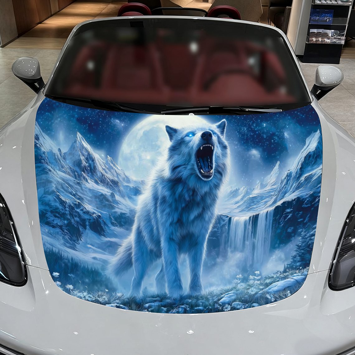 Winter Mountain Night Scene Wo - Car Accessories For Winter avis et prix