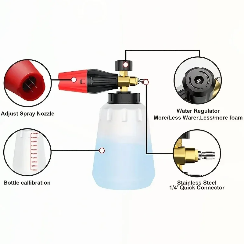 High Pressure PA Foam Cannon A - Car Accessories For Winter avis et prix
