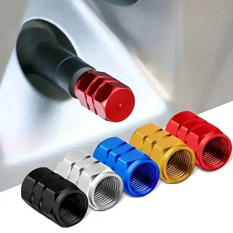 4Pcs Aluminum Tire Valve Caps  - Steering Wheel Cover avis et prix