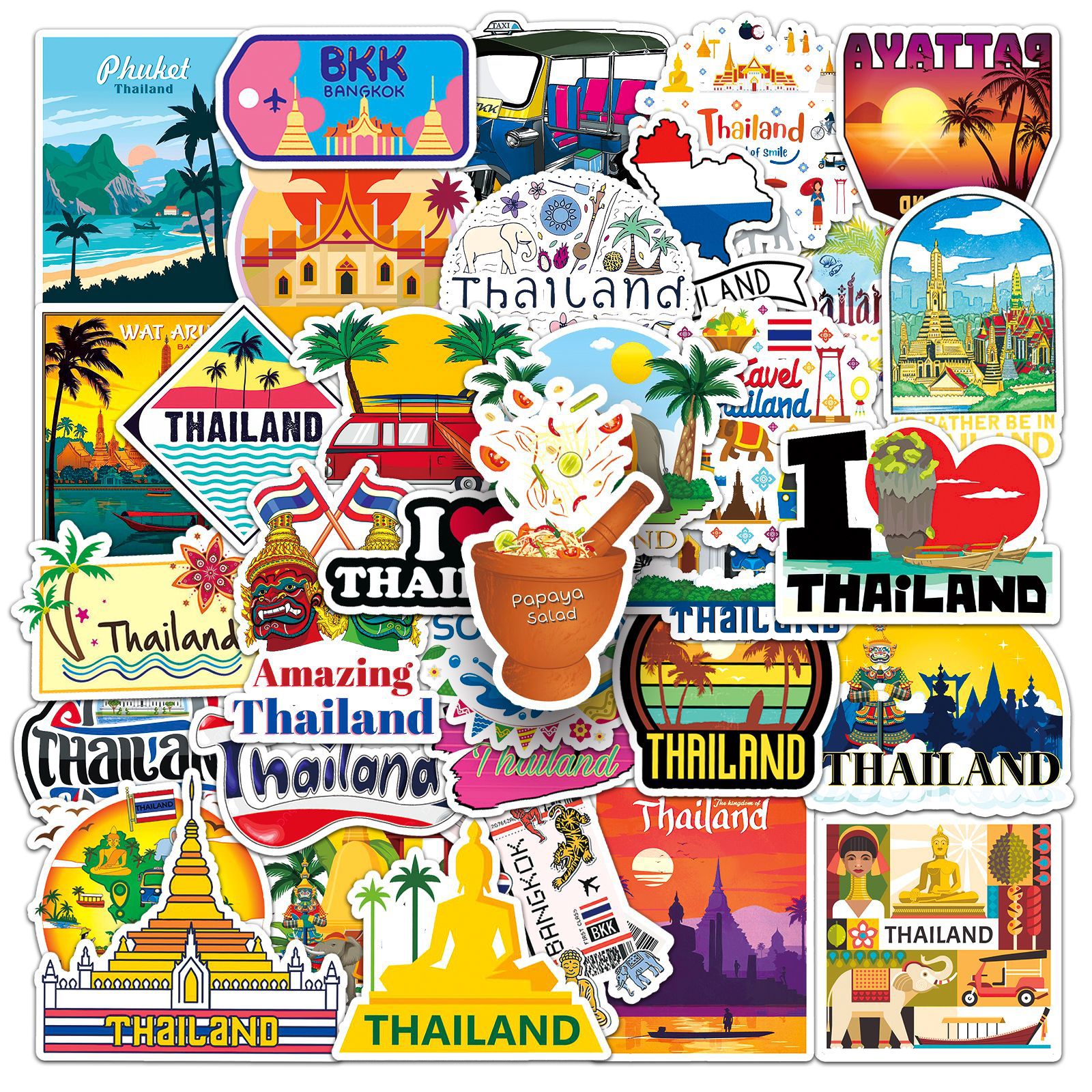10/30/50PCS Thailand Travel Sc - Car Accessories Malaysia avis et prix