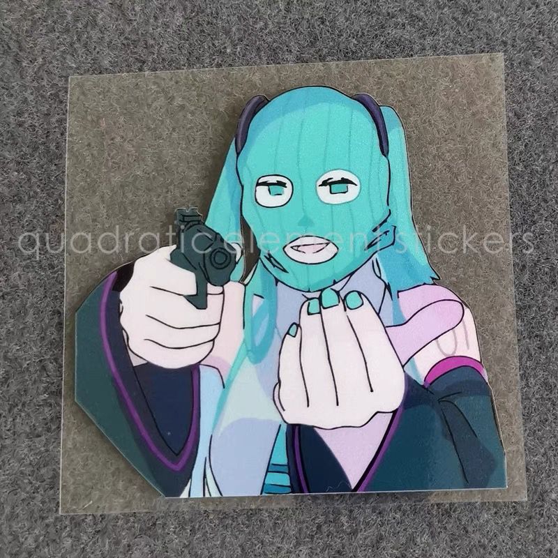 Miku Motorcycle Sticker Water  - Car Accessories Girl avis et prix