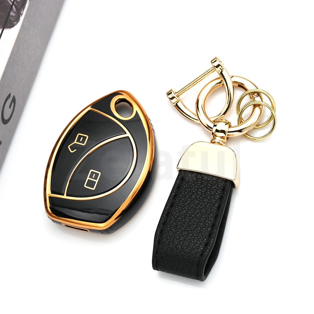 Gold Edge 2/3 Buttons TPU Keyl - Car Accessories Malaysia avis et prix