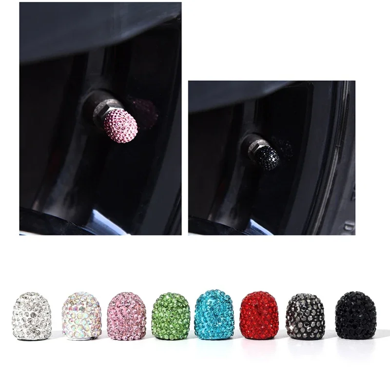 4/2pcs Diamond Crystal Motorcy - Steering Wheel Cover avis et prix