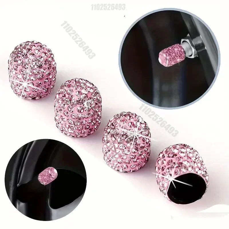 4/2pcs Diamond Crystal Motorcy - Steering Wheel Cover avis et prix