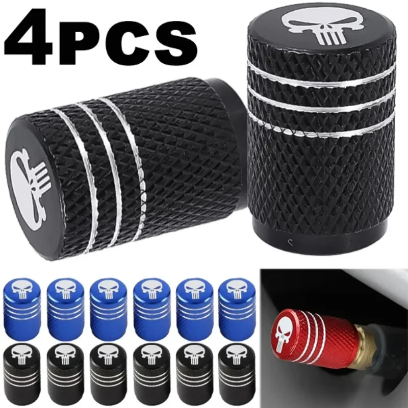 NEW 4pcs Skull Pattern Tire Va - Steering Wheel Cover avis et prix