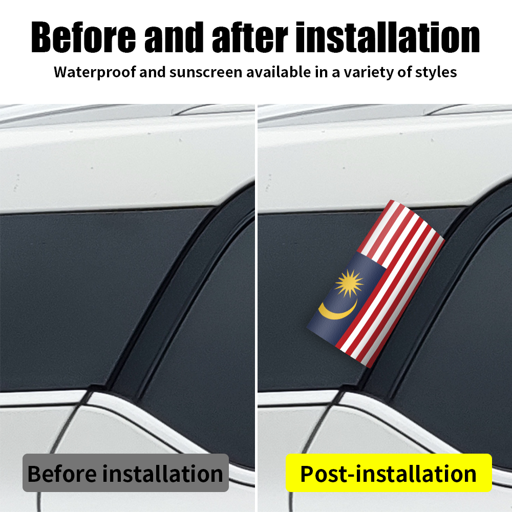 Malaysia Flag Logo Stickers Ca - Car Accessories Malaysia avis et prix