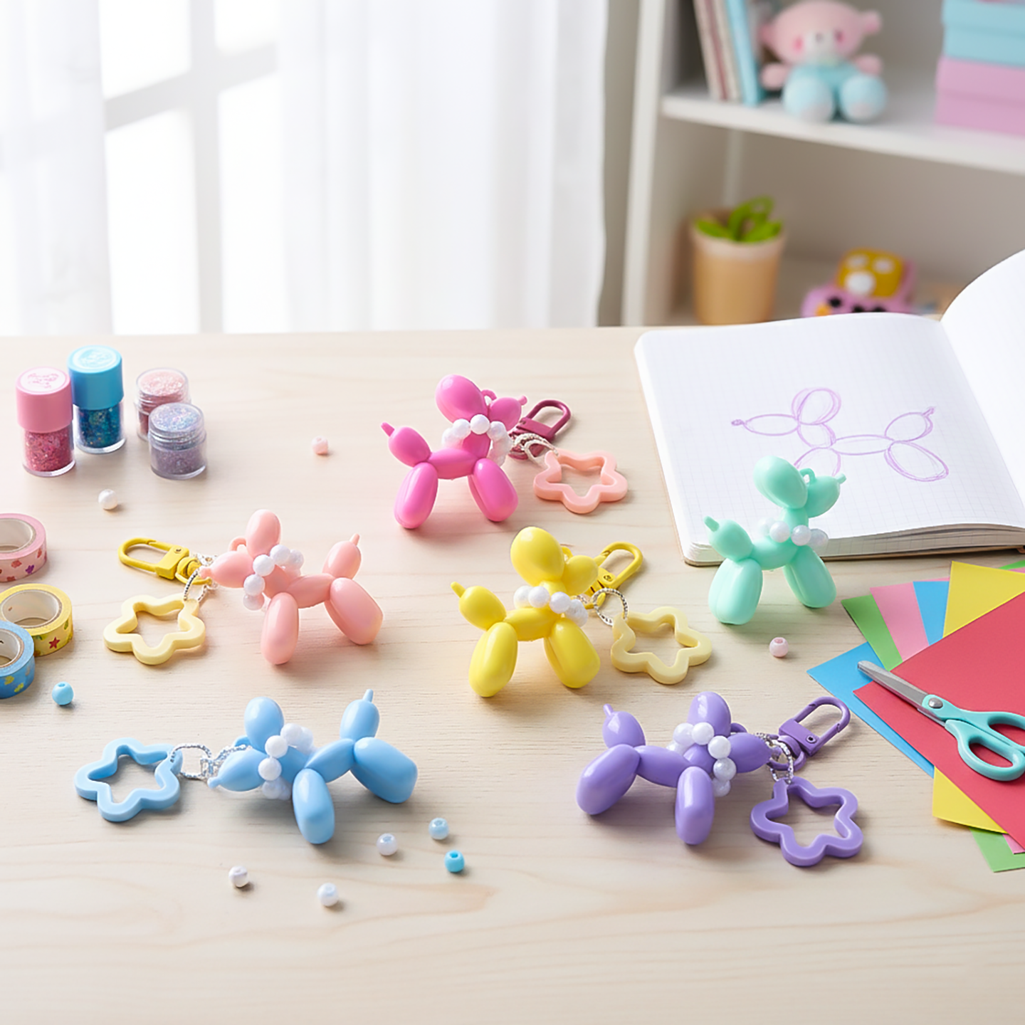 1pc Jelly Balloon Dog With Pea - Car Accessories Girl avis et prix