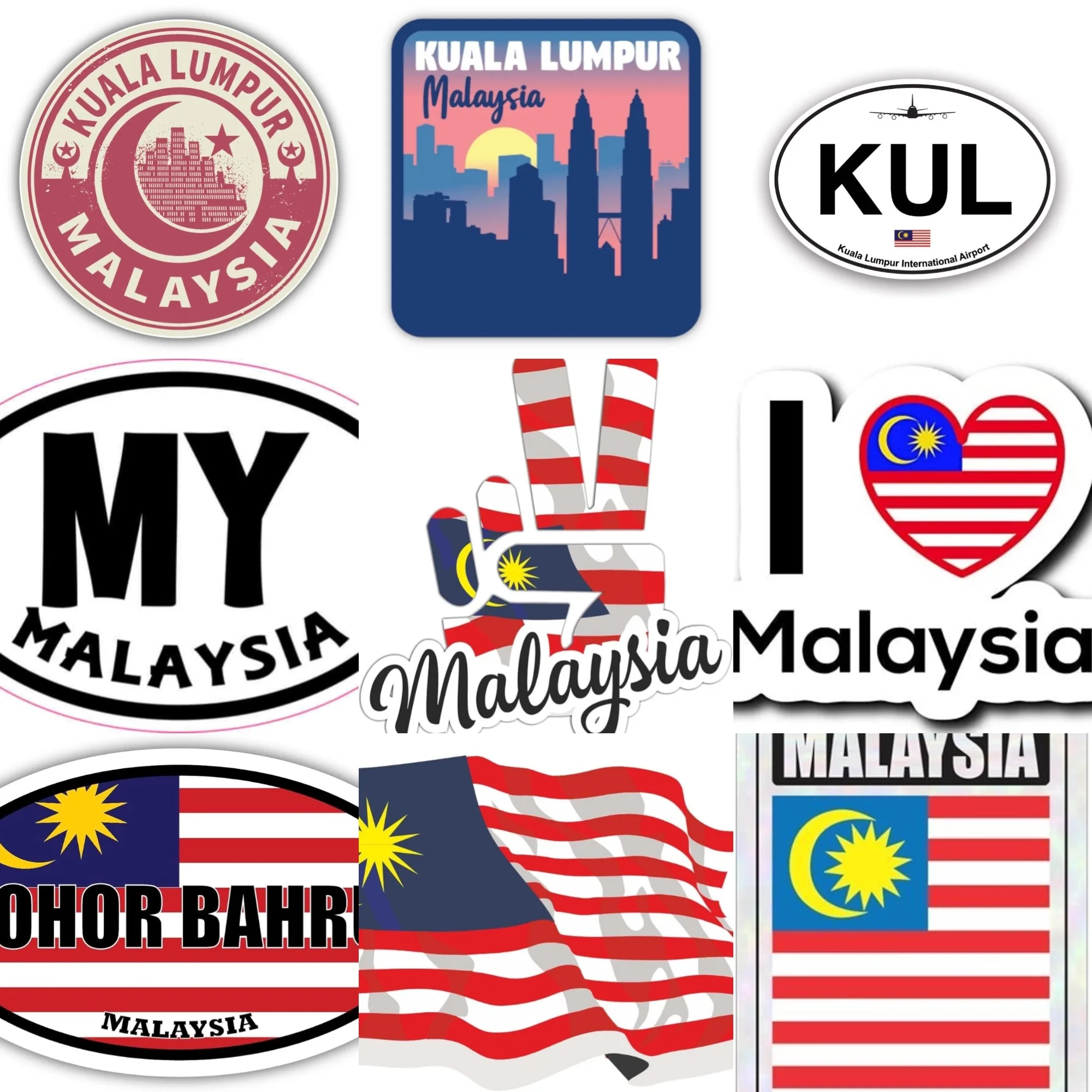 Malaysia MY Flag Emblem Creati - Car Accessories Malaysia avis et prix