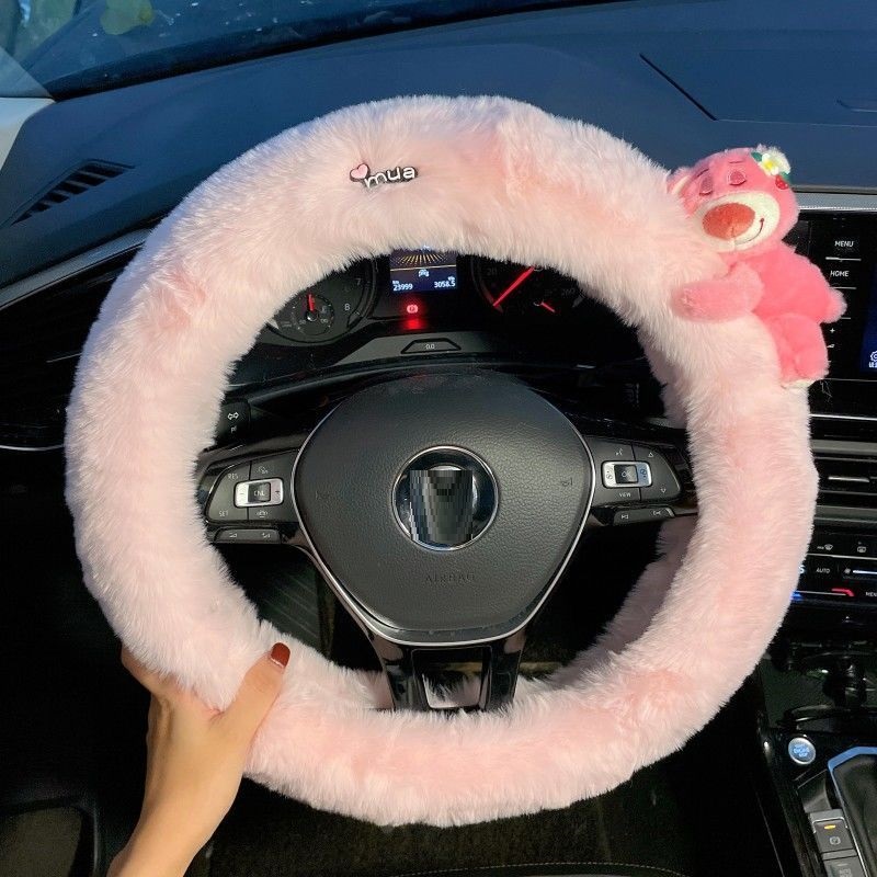 New Lotso Plush Steering Wheel - Car Accessories For Winter avis et prix