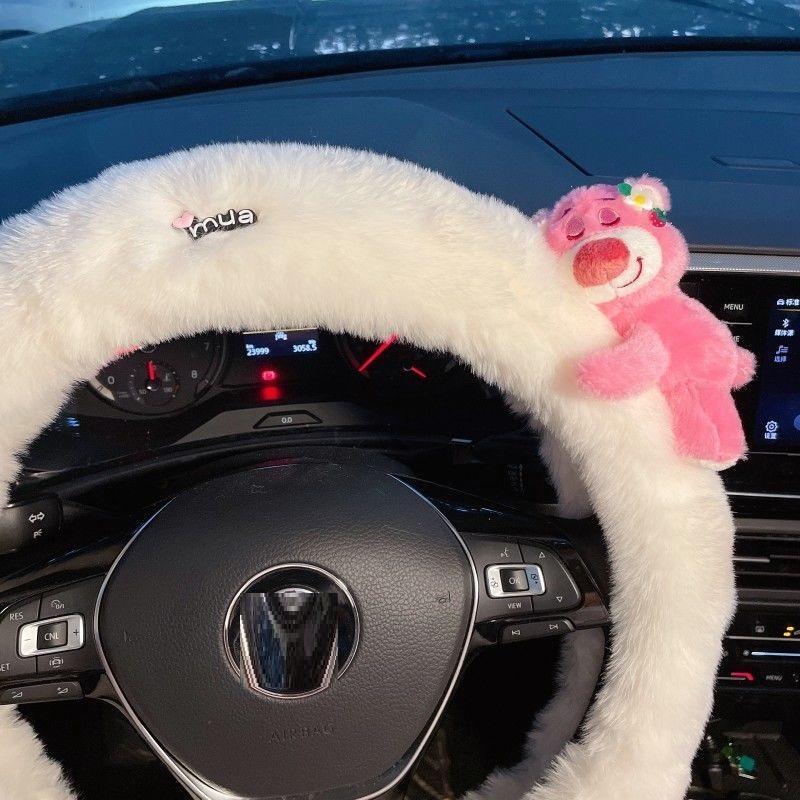 New Lotso Plush Steering Wheel - Car Accessories For Winter avis et prix