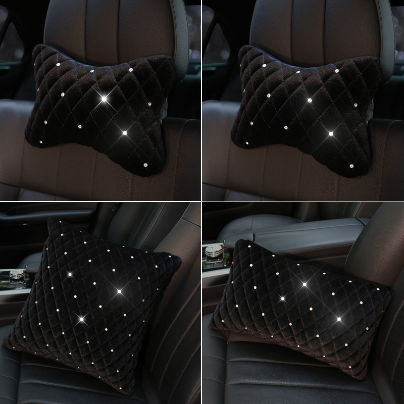 Bling Rhinestone Car Neck Pill - Car Accessories For Winter avis et prix