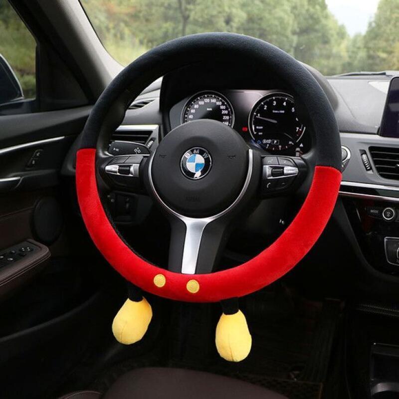Cute Disney Plush Steering Whe - Car Accessories For Winter avis et prix