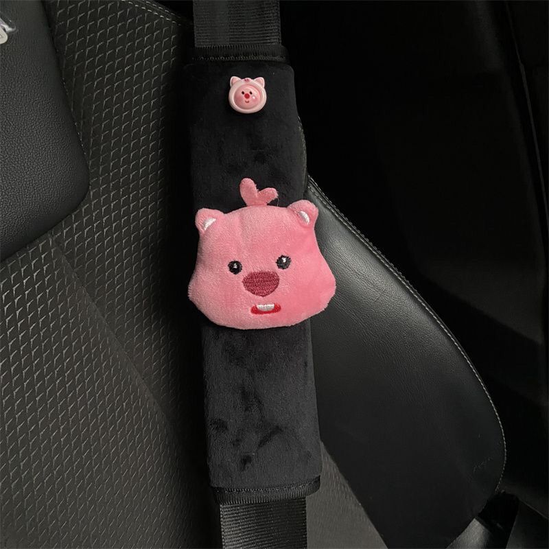 Car Seat Belt Decoration Plush - Car Accessories Girl avis et prix