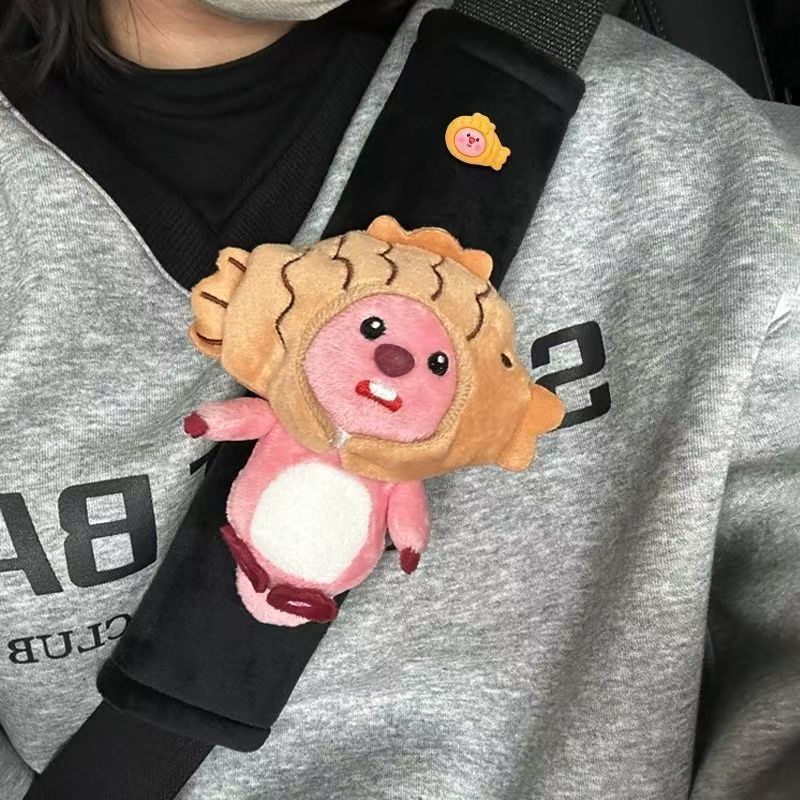 Car Seat Belt Decoration Plush - Car Accessories Girl avis et prix